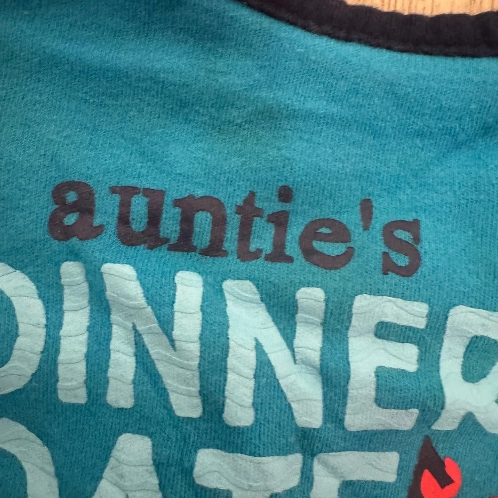 Blue Baby Bib with Crab and Anchor Design Aunties Dinner Date